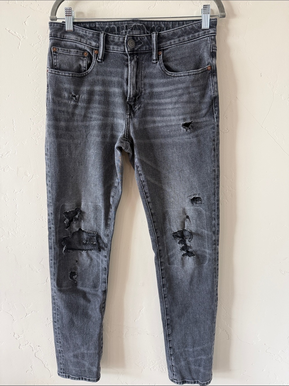 American Eagle Outfitters Black/Grey AirFlex 360 Jeans